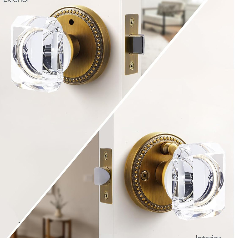 Glass Door Hinge - Gagang Pintu Kristal Berlapis, Kamar Tidur