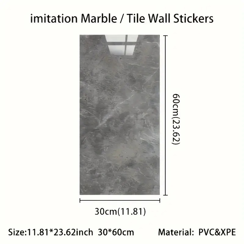 Stiker Dinding Ubin Marmer Imi - Pvc Panel Background ulasan dan harga