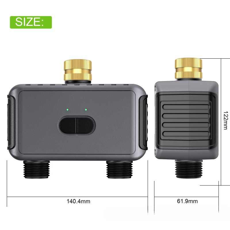 Pengatur Waktu Irigasi Taman P - Timer Dual Outlet ulasan dan harga