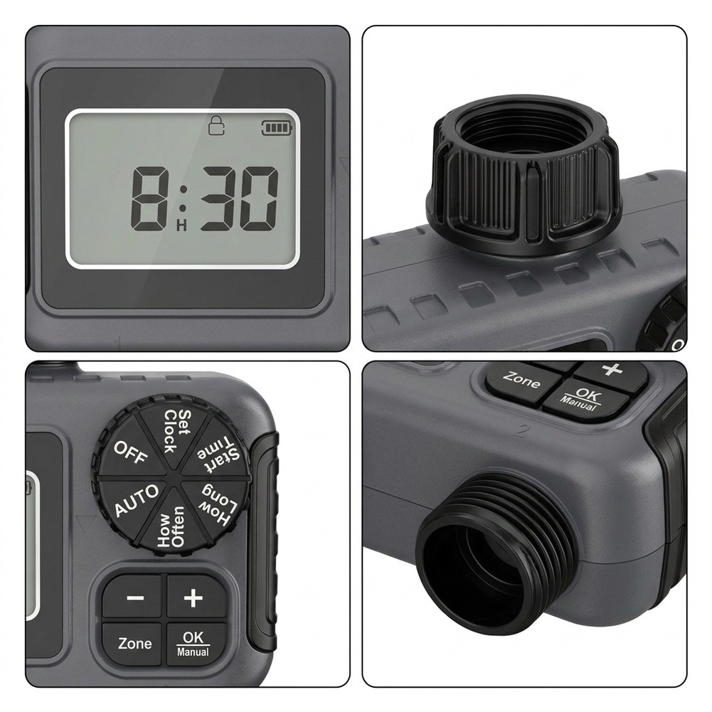 Pengatur Waktu Irigasi Taman d - Timer Dual Outlet ulasan dan harga