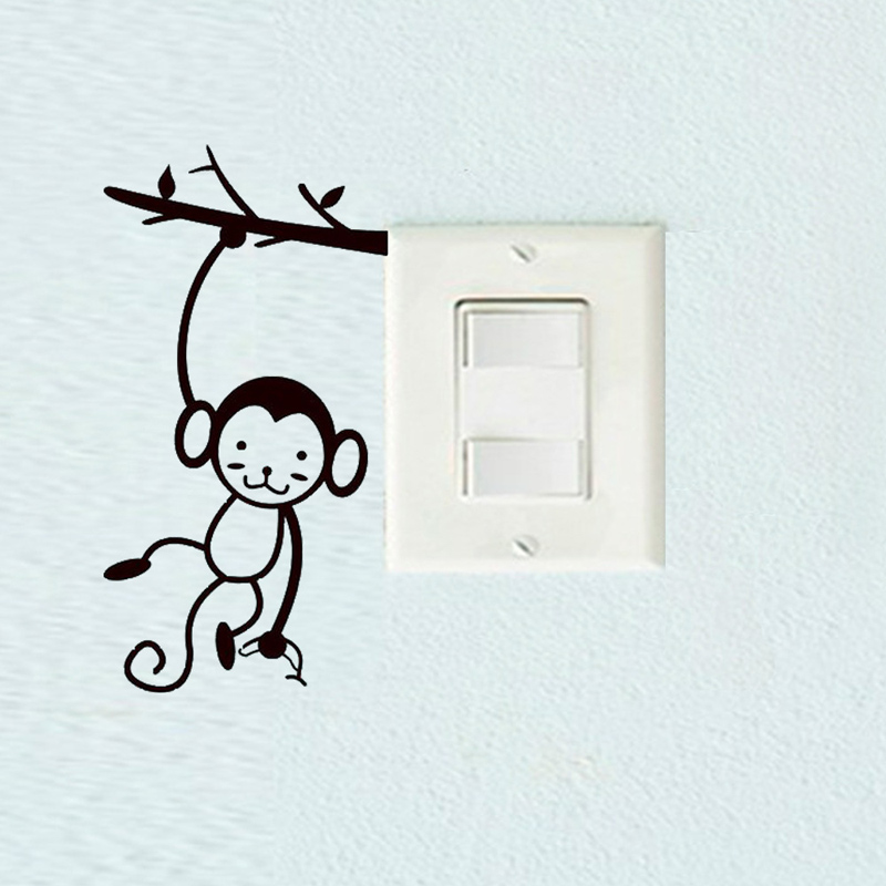 Hitam Lucu Monyet Gantung Poho - Pvc Panel Background ulasan dan harga